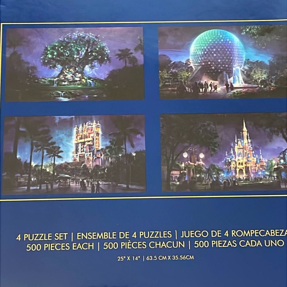 Disney puzzle set 50th anniversary WDW Magic Kingdom